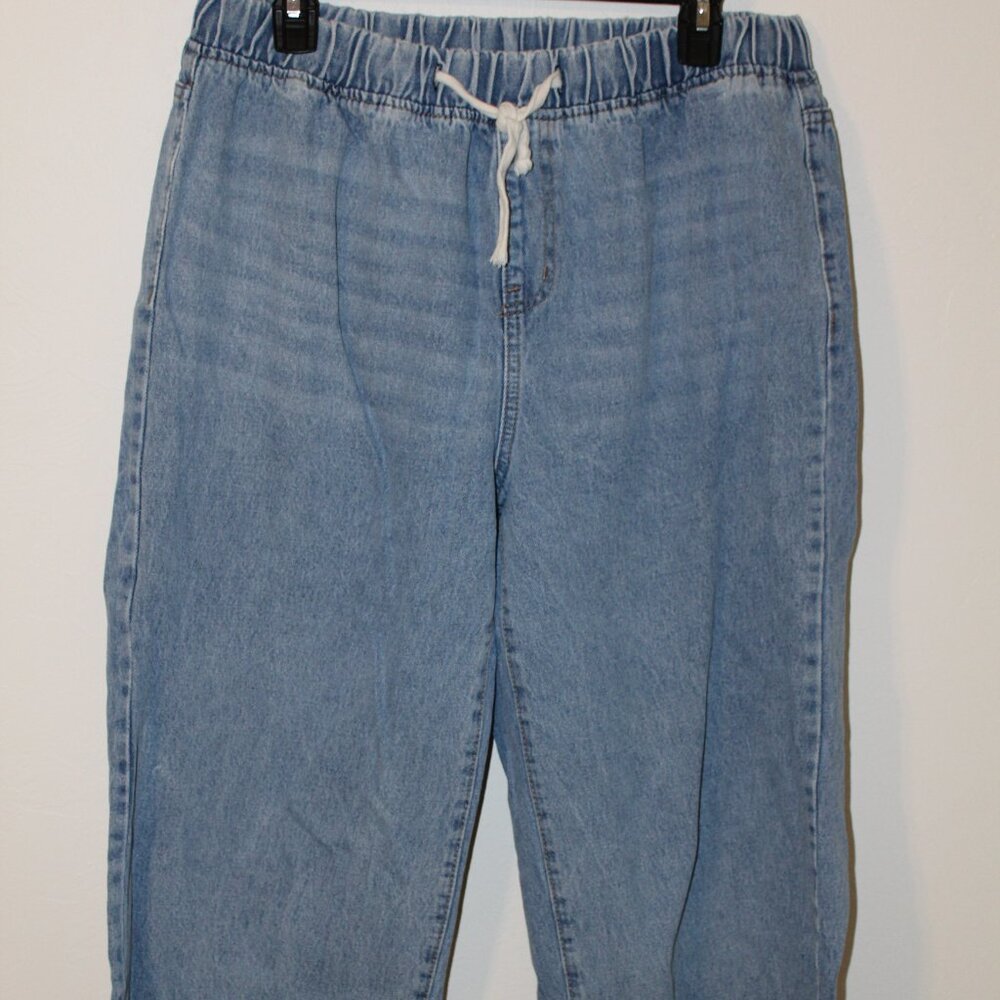 SHEIN Women's Curve Pull On Distressed Cropped Jeans Size 1XL